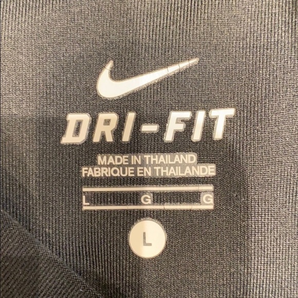Nike dry fit top turtleneck Black Athletic SZ large - Picture 6 of 8